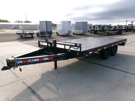 Used 2022 PJ Trailers 14' 8  I BEAM DECKOVER Equipment Trailer
