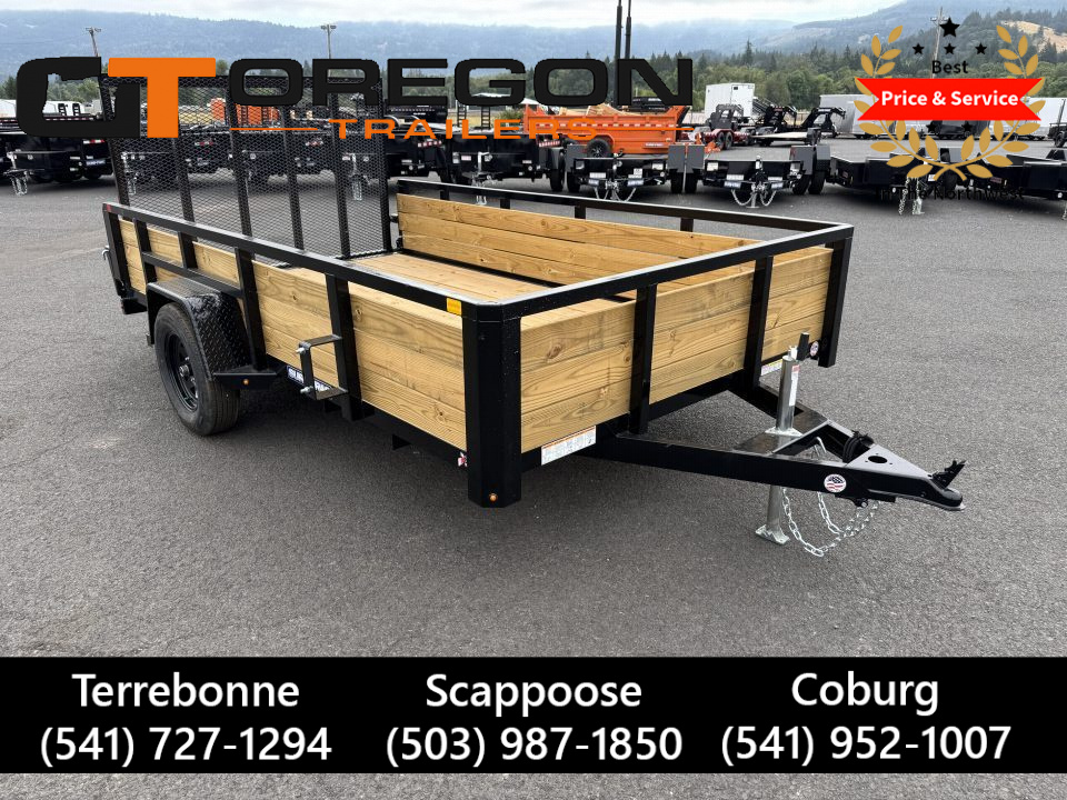 New 2027 Sure-Trac 7x12 Tube Top 3-Board Utility Trailer 3K GVWR