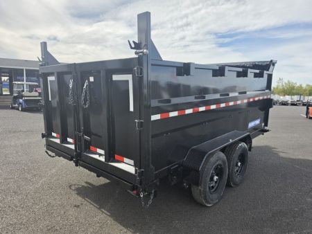 New 2027 Sure-Trac 7x14 HD Scissor Dump Trailer w/ 4' Sides 14K GVWR