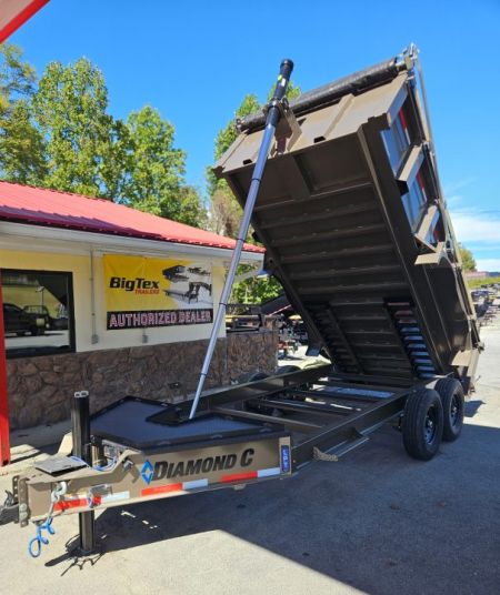 New 2027 Diamond C LPT207 TELESCOPIC DUMP TRAILER. PACESETTER LONG ARM TARP, HYDRO JACK SLIPPER ROLLER