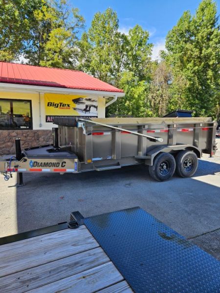 New 2027 Diamond C LPT207 TELESCOPIC DUMP TRAILER PACESETTER HYDRO JACK 32” SIDES ,WIRELESS REMOTE