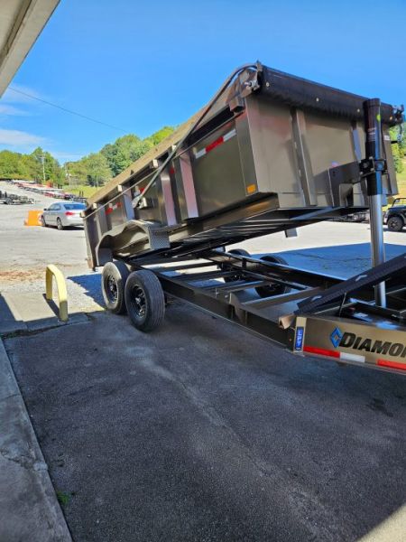 New 2027 Diamond C LPT207 TELESCOPIC DUMP TRAILER PACESETTER HYDRO JACK 32” SIDES ,WIRELESS REMOTE