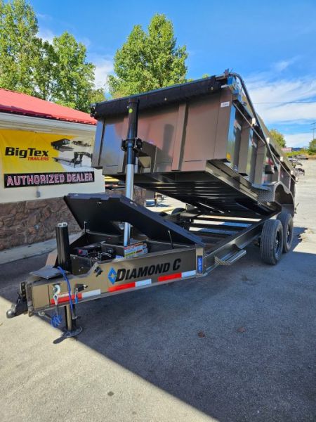 New 2027 Diamond C LPT207 TELESCOPIC DUMP TRAILER PACESETTER HYDRO JACK 32” SIDES ,WIRELESS REMOTE