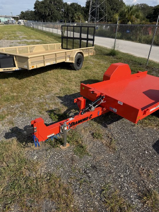 New 2027 DIAMOND C DSA107 TILT TRAILER; HYDRO DAMPENED; 10’X59”; FLIP JACK