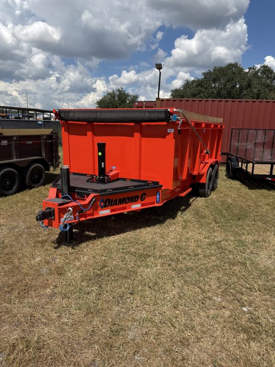 New DIAMOND C LPT208 LOW PROFILE TELESCOPIC DUMP TRAILER - PACESETTER EDITION; 16’X81”;3 WAY GATE