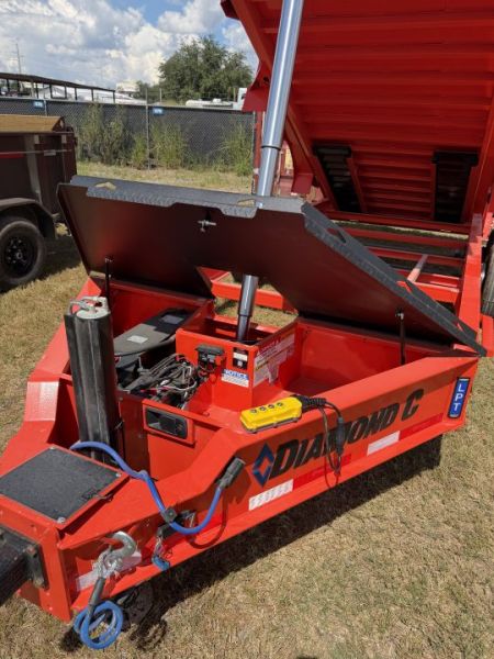 New DIAMOND C LPT208 LOW PROFILE TELESCOPIC DUMP TRAILER - PACESETTER EDITION; 16’X81”;3 WAY GATE