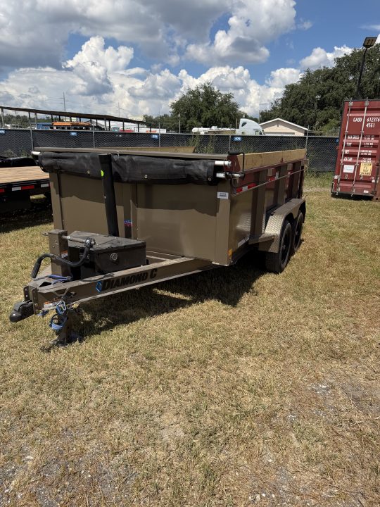 New 2027 DIAMOND C MDT206 DUMP TRAILER; 12’X77”; SLIDE IN RAMPS; 3 WAY GATE