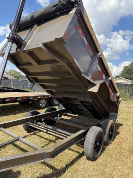 New 2027 DIAMOND C MDT206 DUMP TRAILER; 12’X77”; SLIDE IN RAMPS; 3 WAY GATE