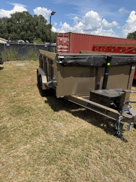 New 2027 DIAMOND C MDT206 DUMP TRAILER; 12’X77”; SLIDE IN RAMPS; 3 WAY GATE
