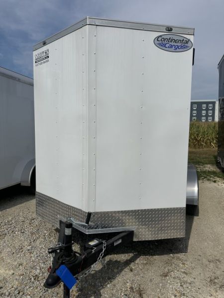 Used USED 2025 Continental Cargo RSV612TA2 Enclosed Trailer 6X12 TA DOUBLE DOOR (GVW:7000) WHITE