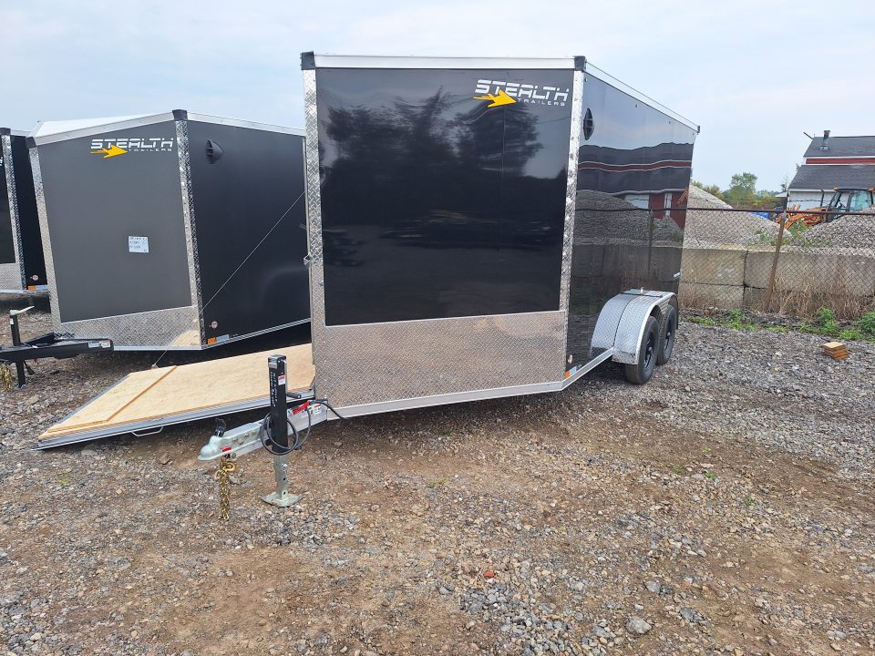 New 2027 Stealth Trailers 7x19 2 Place Premium Snowmobile Trailer