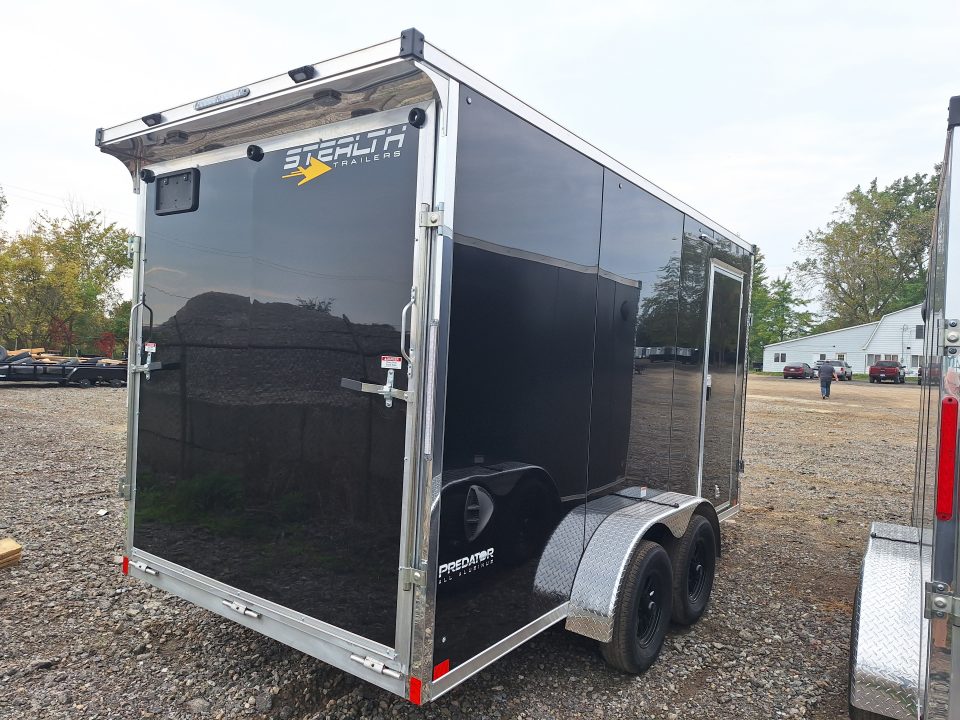 New 2027 Stealth Trailers 7x19 2 Place Premium Snowmobile Trailer