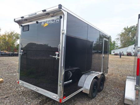 New 2027 Stealth Trailers 7x19 2 Place Premium Snowmobile Trailer