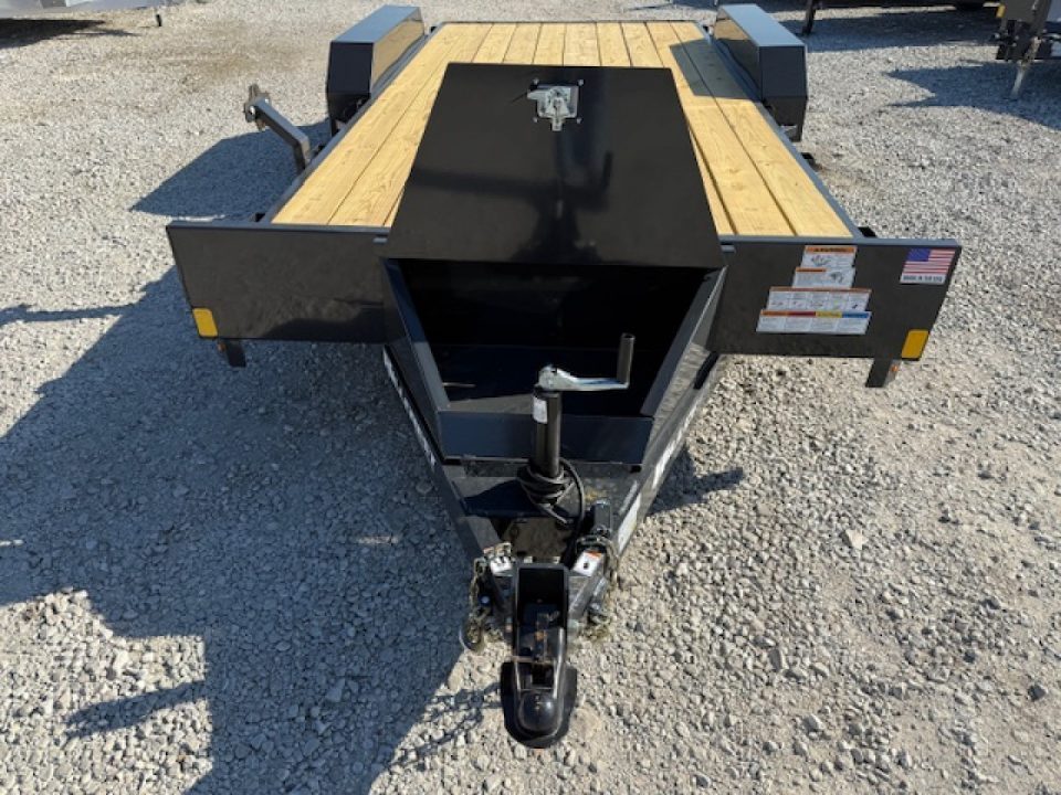 New 2027 Hillcrest Charcoal 82"x16'+2' 7k Car Hauler Trailer