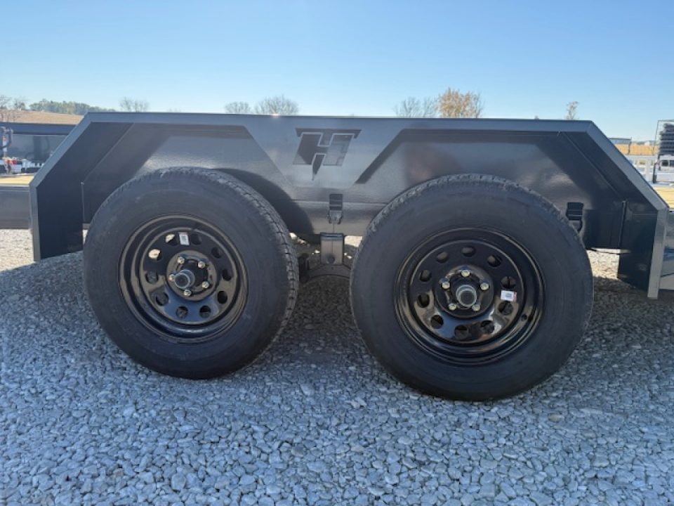 New 2027 Hillcrest Charcoal 82"x16'+2' 7k Car Hauler Trailer