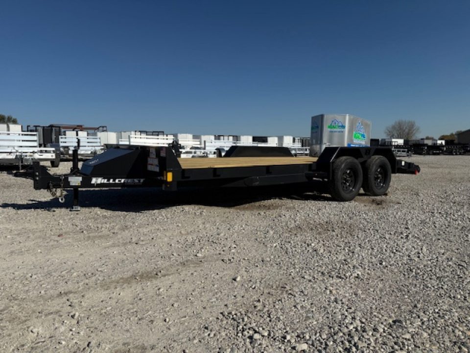 New 2027 Hillcrest Charcoal 82"x16'+2' 7k Car Hauler Trailer