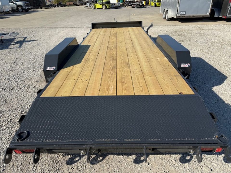 New 2027 Hillcrest Charcoal 82"x18'+2' 7k Car Hauler Trailer