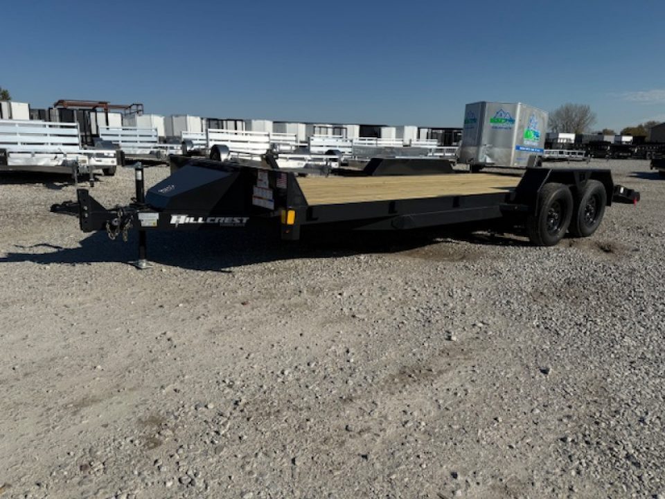 New 2027 Hillcrest Charcoal 82"x18'+2' 7k Car Hauler Trailer