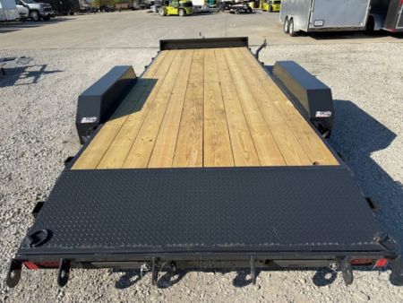 New 2027 Hillcrest Charcoal 82"x18'+2' 7k Car Hauler Trailer