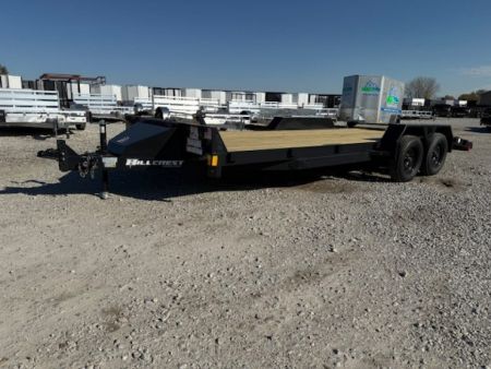 New 2027 Hillcrest Charcoal 82"x18'+2' 7k Car Hauler Trailer