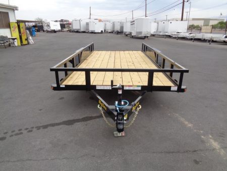 New 2027 Big Tex Trailers * 70PI-16 * 16ft Tandem Axle Utility Trailer w/ Slide in Ramps