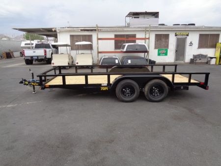 New 2027 Big Tex Trailers * 70PI-16 * 16ft Tandem Axle Utility Trailer w/ Slide in Ramps