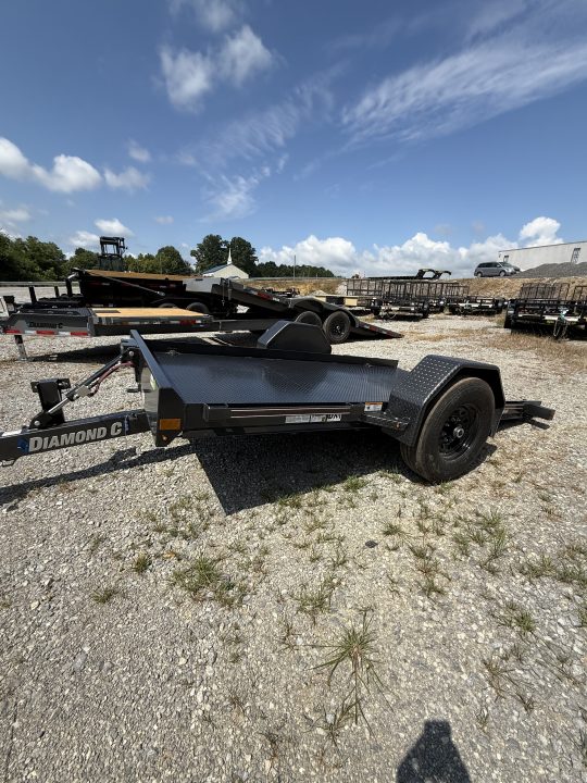New 2027 Diamond C DSA 107 12’ Tilt Trailer, 7K GVWR, METAL FLOOR, BRAKES