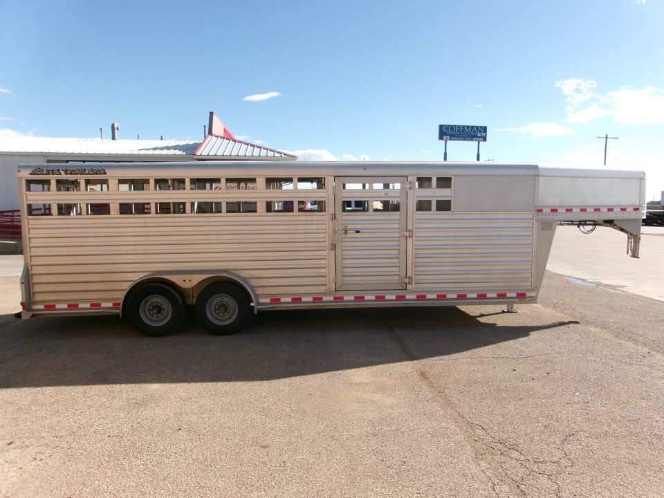 Used 2018 Elite Trailers 7x24 Stock Combo w/ Floating Gates