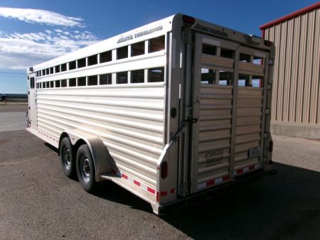 Used 2018 Elite Trailers 7x24 Stock Combo w/ Floating Gates
