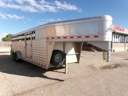 Used 2018 Elite Trailers 7x24 Stock Combo w/ Floating Gates