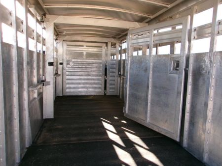 Used 2018 Elite Trailers 7x24 Stock Combo w/ Floating Gates