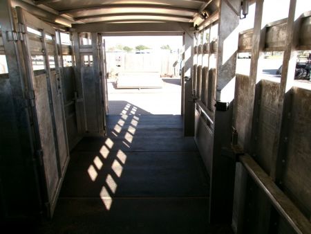 Used 2018 Elite Trailers 7x24 Stock Combo w/ Floating Gates