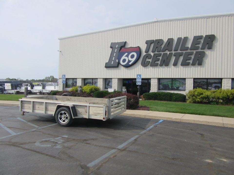 Used 2019 Quality Steel and Aluminum 7 x 12 8012ALSA Aluminum Utility Trailer 3K / Spare Tire / Toolbox