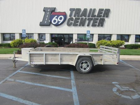 Used 2019 Quality Steel and Aluminum 7 x 12 8012ALSA Aluminum Utility Trailer 3K / Spare Tire / Toolbox