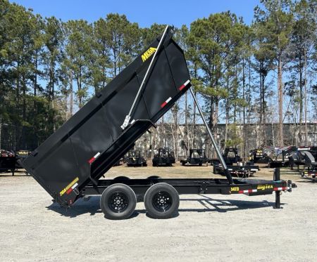 New 2027 Big Tex 7x14 Dump Trailer, 20K Hydraulic Jack, 48" Sides, Swing Tarp, 14-Ply Tires