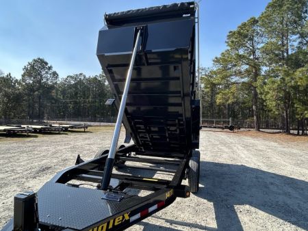New 2027 Big Tex 7x14 Dump Trailer, 20K Hydraulic Jack, 48" Sides, Swing Tarp, 14-Ply Tires