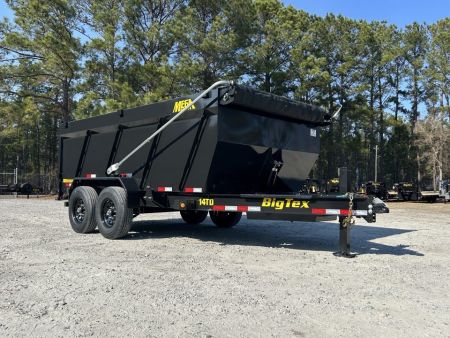 New 2027 Big Tex 7x14 Dump Trailer, 20K Hydraulic Jack, 48" Sides, Swing Tarp, 14-Ply Tires