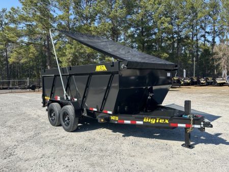 New 2027 Big Tex 7x14 Dump Trailer, 20K Hydraulic Jack, 48" Sides, Swing Tarp, 14-Ply Tires
