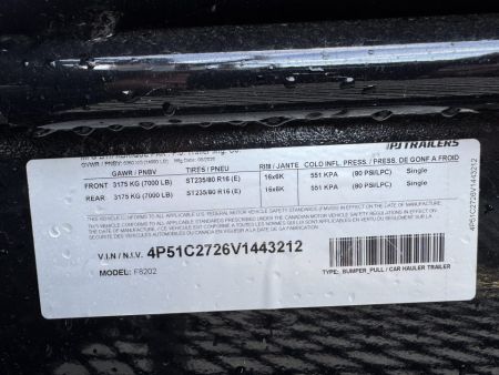 New 2027 PJ Trailers F8-20 Equipment Trailer