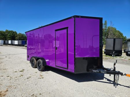 New 2027 Maximum Cargo Trailers 7x16 TA, 7' interior height , 3.5k axles, .080 polycore with rear spoiler Cargo / Enclosed Trailer