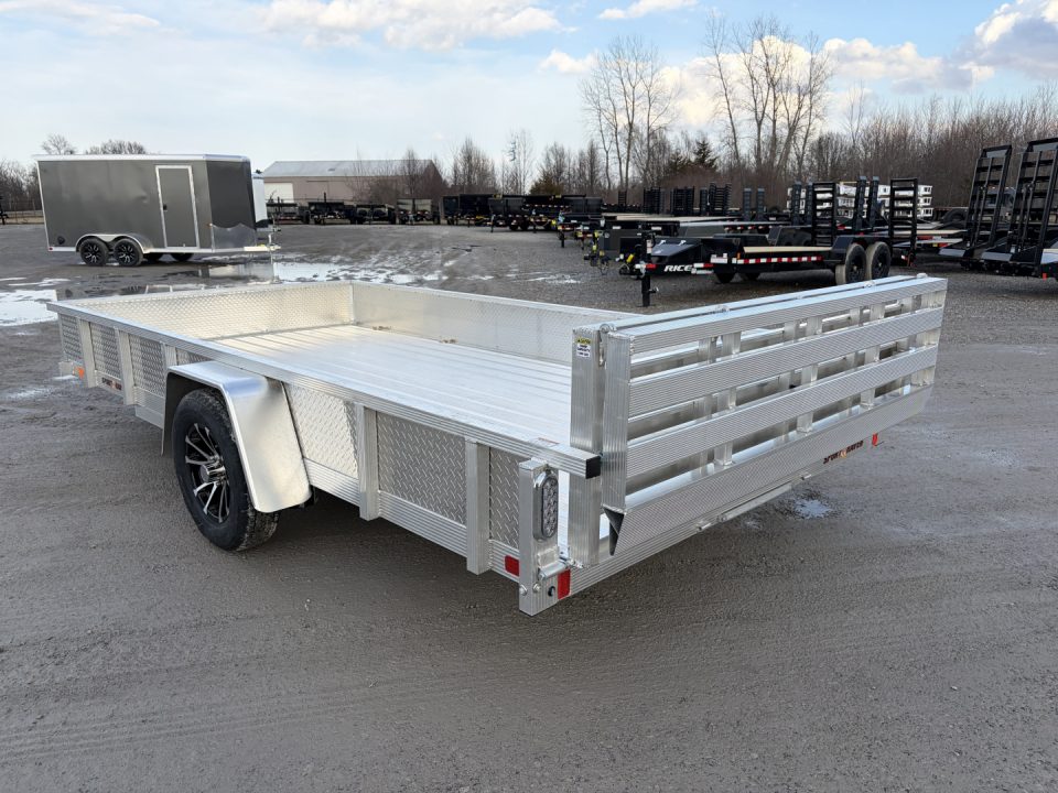 New 2027 Sport Haven AUT714DS-F (7' X 14') 2.9K Aluminum Utility Trailer w/ ATP Sides