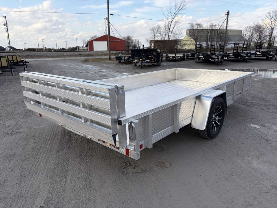 New 2027 Sport Haven AUT714DS-F (7' X 14') 2.9K Aluminum Utility Trailer w/ ATP Sides