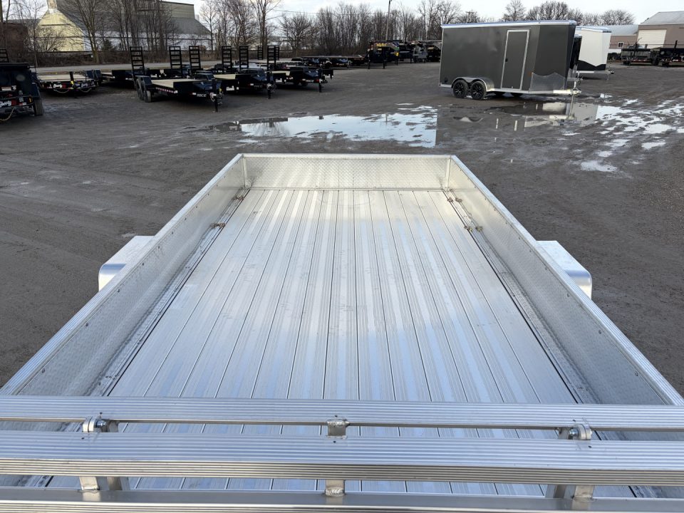 New 2027 Sport Haven AUT714DS-F (7' X 14') 2.9K Aluminum Utility Trailer w/ ATP Sides