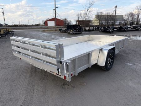 New 2027 Sport Haven AUT714DS-F (7' X 14') 2.9K Aluminum Utility Trailer w/ ATP Sides