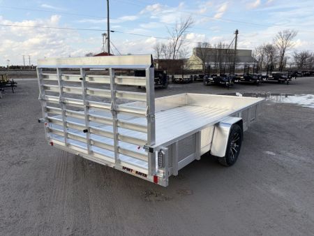 New 2027 Sport Haven AUT714DS-F (7' X 14') 2.9K Aluminum Utility Trailer w/ ATP Sides