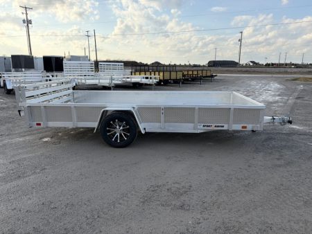 New 2027 Sport Haven AUT714DS-F (7' X 14') 2.9K Aluminum Utility Trailer w/ ATP Sides