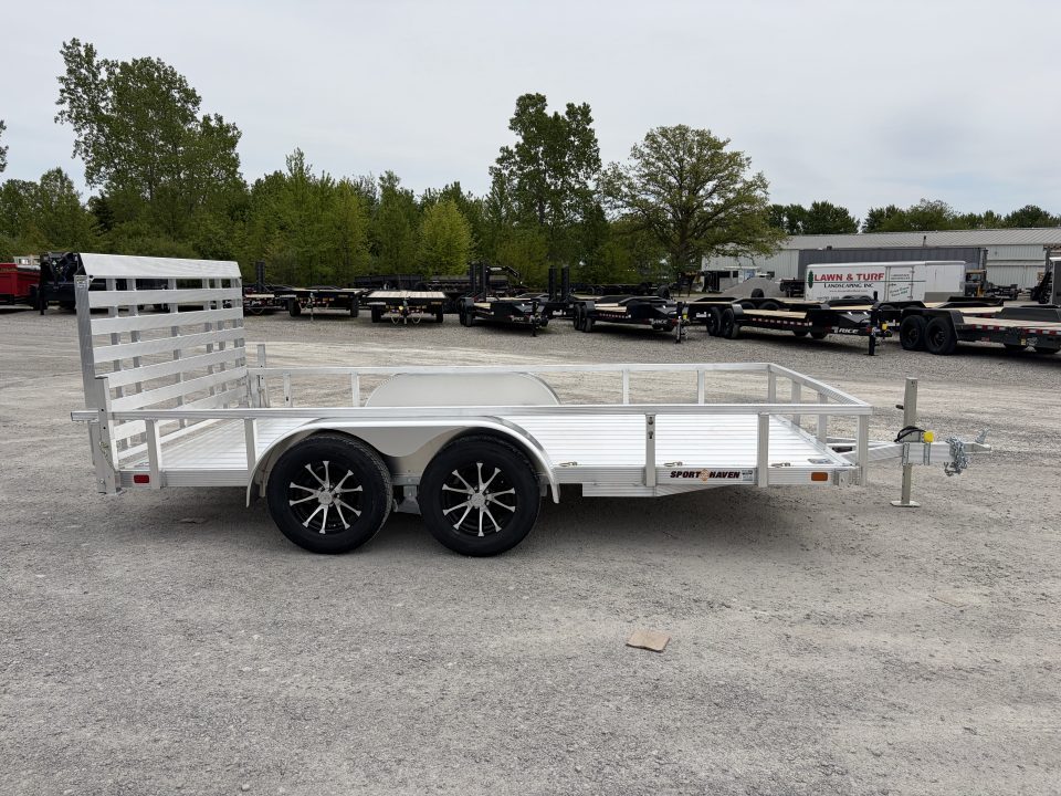 New 2027 Sport Haven AUT714TD-HD (7' X 14') 7K Deluxe Aluminum Utility Trailer