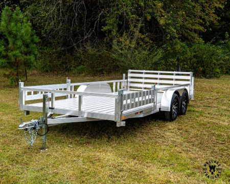 New 2027 Sport Haven 7X16 7K DELUXE Utility Trailer W/ LATERAL REMOVABLE RAMPS