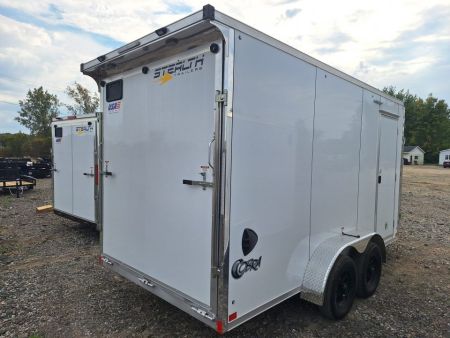 New 2027 Stealth Trailers 7x19 2 Place Premium Snowmobile Trailer