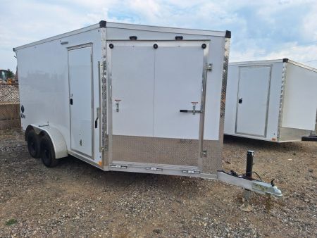 New 2027 Stealth Trailers 7x19 2 Place Premium Snowmobile Trailer